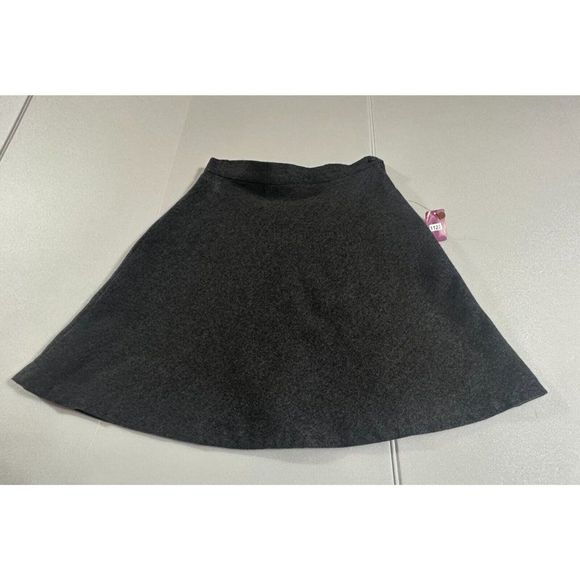 Express Wool Mix Charcoal Gray Skirt Made in Italy Size 3-4 # 1122 - Picture 6 of 11